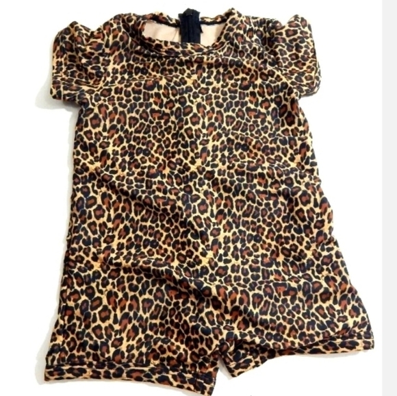 Kortni Jeane Shorties Rash Guard Leopard - Picture 1 of 3